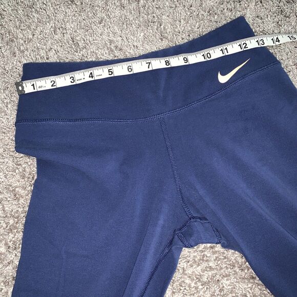 Women’s Size Small Nike Dri Fit Blue‎ Pink Cropped Legging Soft - Picture 5 of 9